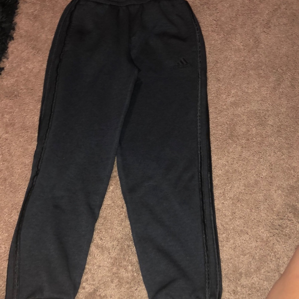 Boys gray adidas sweatpants size medium